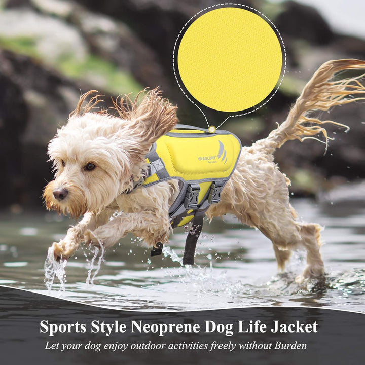 VIVAGLORY High Buoyancy Schwimmweste Hund, Rettungsweste, Hundeschwimmweste für Bootfahren, Schwimmh