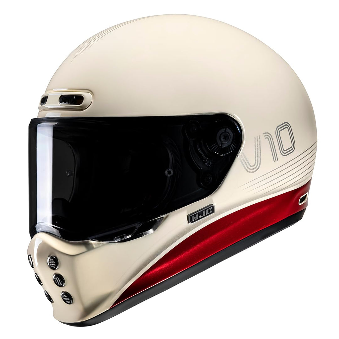 HJC V10 Tami Integralhelm (beige/rot), M