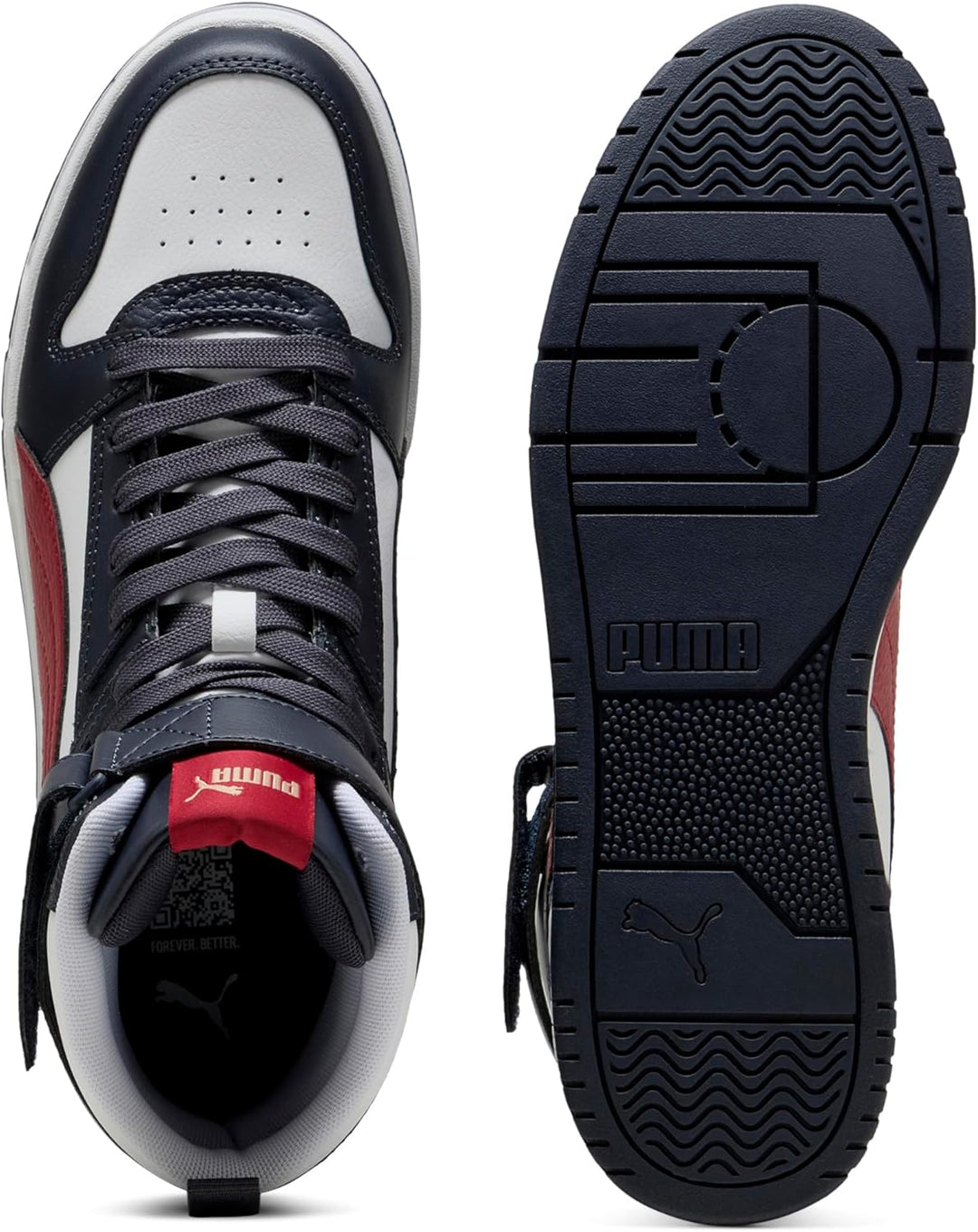 PUMA Unisex Rbd Game Sneaker 42 EU New Navy Dark Crimson Puma White, 42 EU New Navy Dark Crimson Pum