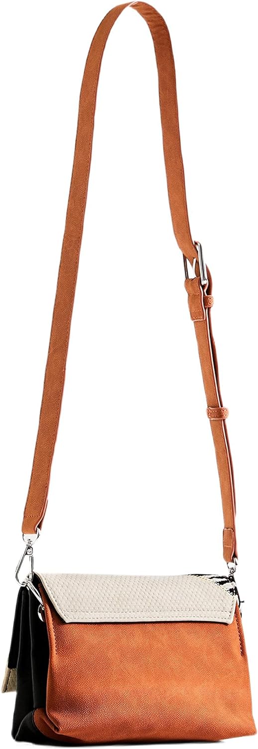Desigual Damen Bols_Click Roda Across Body Bag, Brown, Einheitsgrösse EU