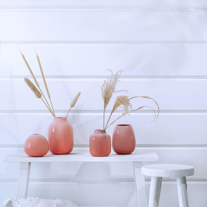 like. by Villeroy & Boch – Perlemor Home Vase Nek gross, Tischdekoration in Pink, 15,5x15,5x22 cm Va