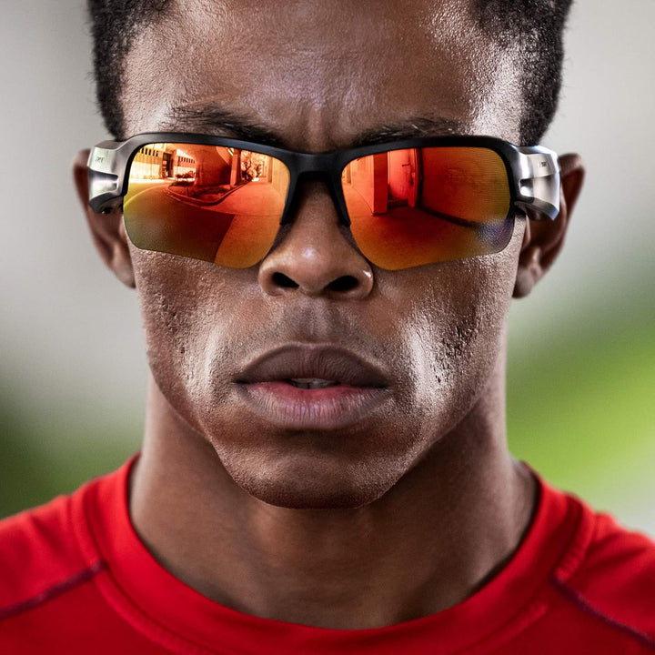 Bose Frames Brillengläser-Kollektion, Modell Tempo in Orange (polarisiert), austauschbare Ersatzgläs