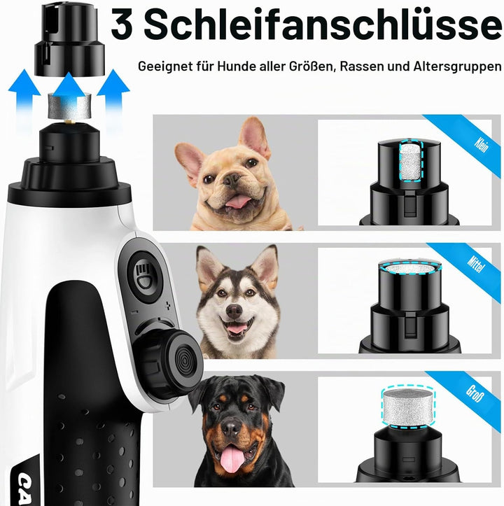 Casfuy Smarter Krallenschleifer für Hunde 6-Gang – 50% Mehr Leistung Krallenschleifer für Haustiere