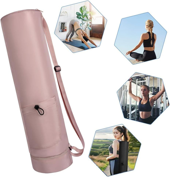 Yogatasche, Yogamatte Tasche, Sporttasche Damen mit Nassfach & Flaschentasche, Verstellbarer Schulte