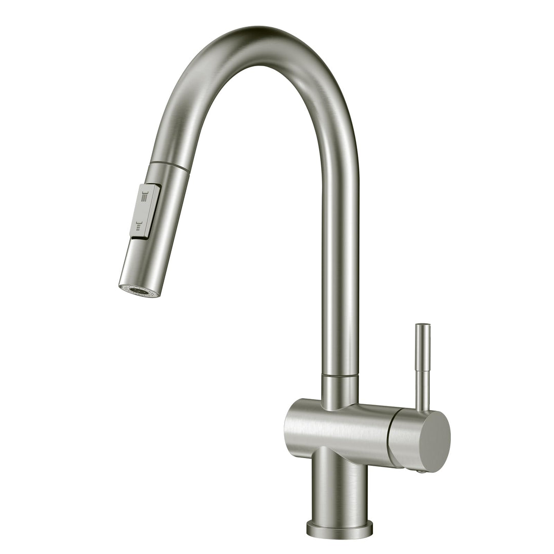 Wasserhahn Küche, SEMANEY Hochdruck Küchenarmatur mit 2 Modus Brause Ausziehbar, Mischbatterie küche