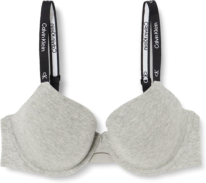 Calvin Klein Damen Demi-Cups BH Lightly Lined Leicht gefüttert 70B Grau (Grey Heather), 70B Grau (Gr