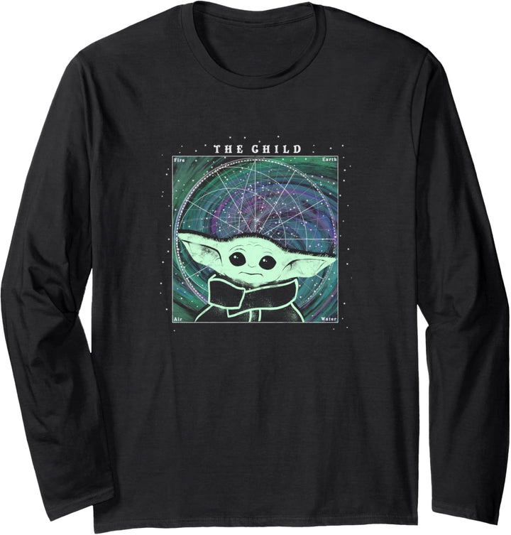 Star Wars: The Mandalorian The Child In Space Portrait Langarmshirt