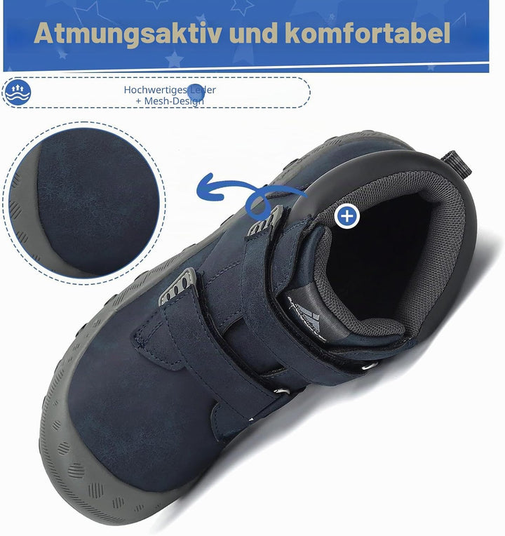 Mishansha Kinder Wanderschuhe rutschfest Trekkingschuhe Jungen Atmungsaktiv Outdoor Walkingschuhe Gr
