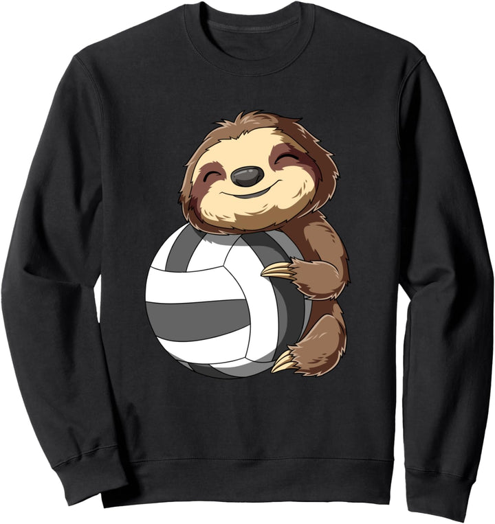 Volleyball Niedliches Baby Faultier Jungen Mädchen Sweatshirt