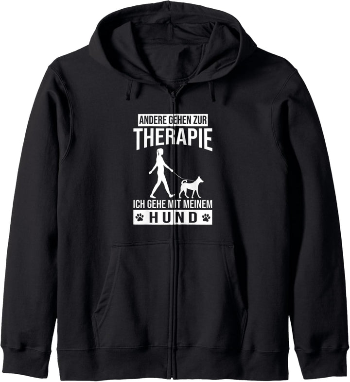 Andere Gehen zur Therapie ich gehe mit meinem Hund Kapuzenjacke
