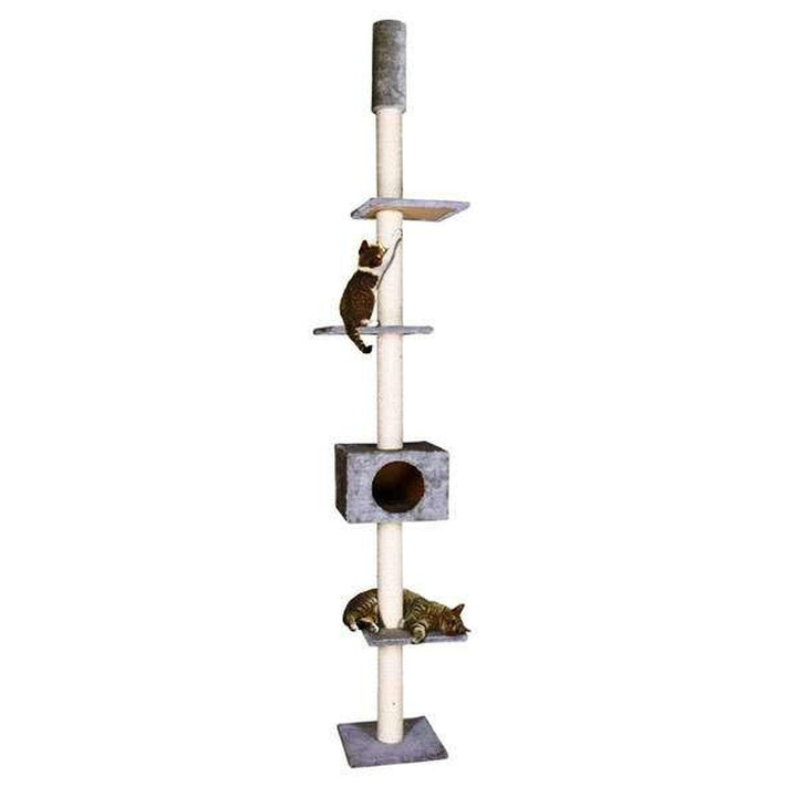 Karlie 34702 Kratzbaum Cometa mit Deckenspanner L: 35 cm B: 35 cm H: 263 cm grau, grau