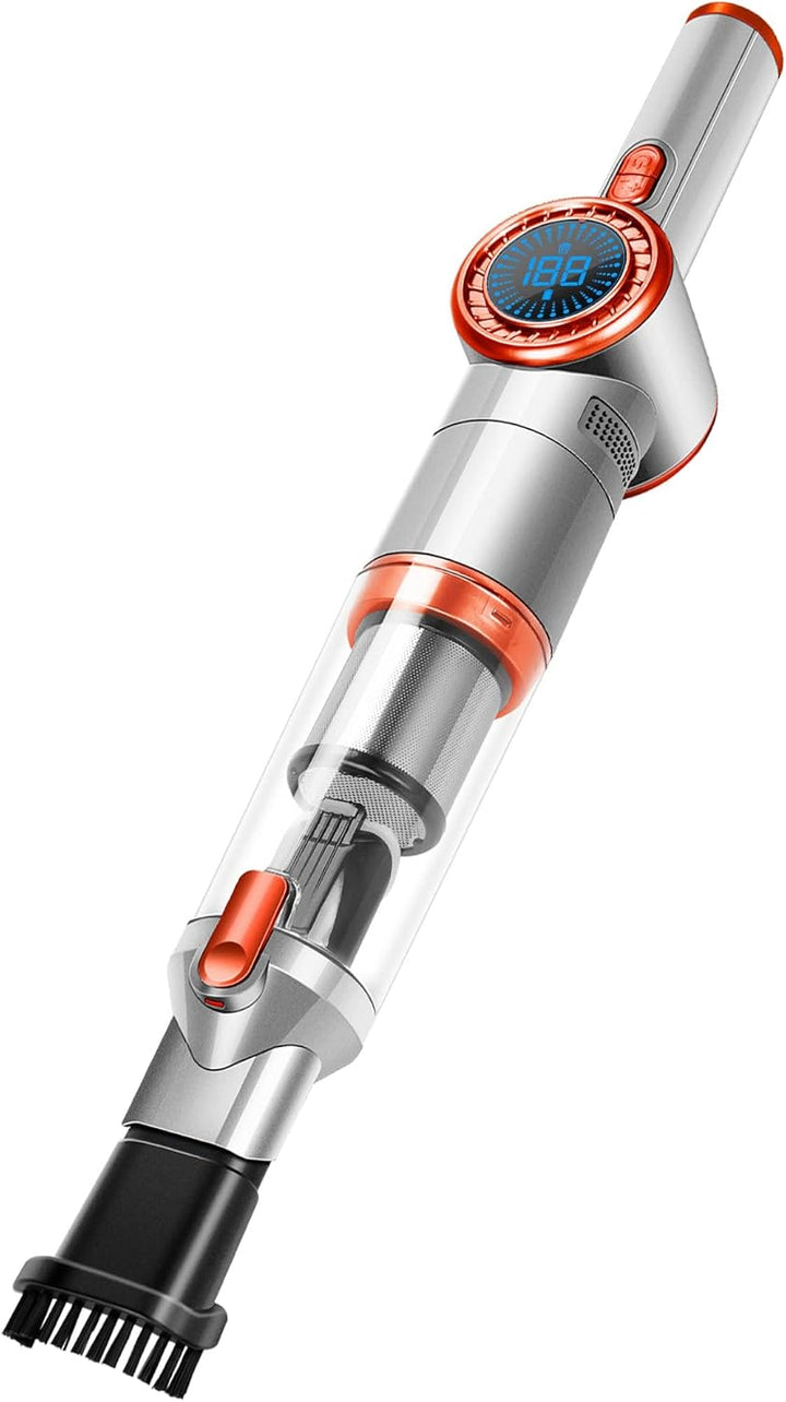 TurboTronic/Akku Handstaubsauger/schwarz-Gold, schwarz-Silber, Silber-orange/kabelloser Akkustabsaug