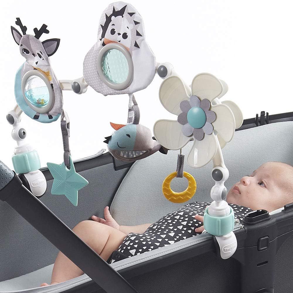 Tiny Love Sunny Stroll Spielbogen mit interaktivem Rasselspielzeug, nutzbar ab 0 M +, mit flexiblen