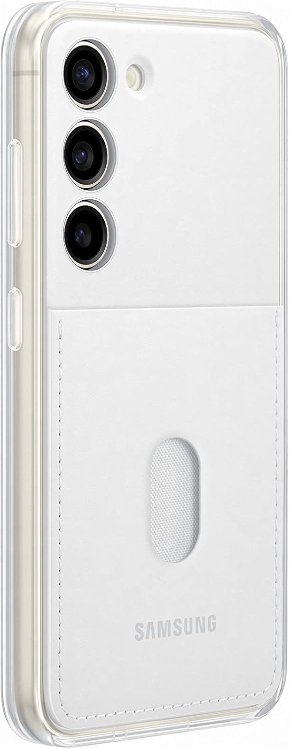 Samsung Frame Smartphone Case EF-MS911 für Galaxy S23, Handy-Hülle, Durchsichtig, Kratzfest, Rahmen,
