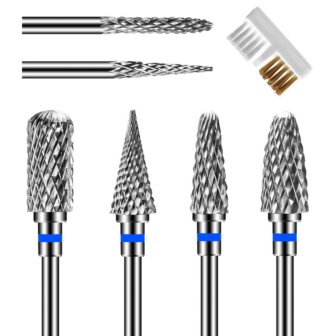 CGBE Nagelfräser Aufsätze Bits für Nagelfräser: 6 Stück Fräser Bits Schleifköpfe Hartmetall Maschine