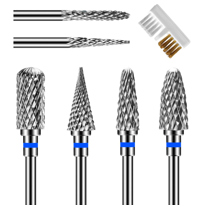 CGBE Nagelfräser Aufsätze Bits für Nagelfräser: 6 Stück Fräser Bits Schleifköpfe Hartmetall Maschine