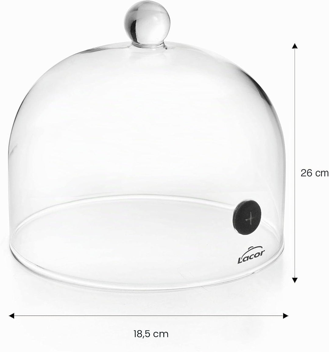 Lacor 61815 Glocke zum Schutz von Lebensmitteln Magic, Ø 16 x 12 cm Ø 16x12 cm, Ø 16x12 cm