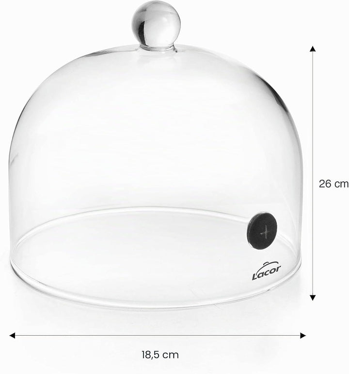 Lacor 61815 Glocke zum Schutz von Lebensmitteln Magic, Ø 16 x 12 cm Ø 16x12 cm, Ø 16x12 cm