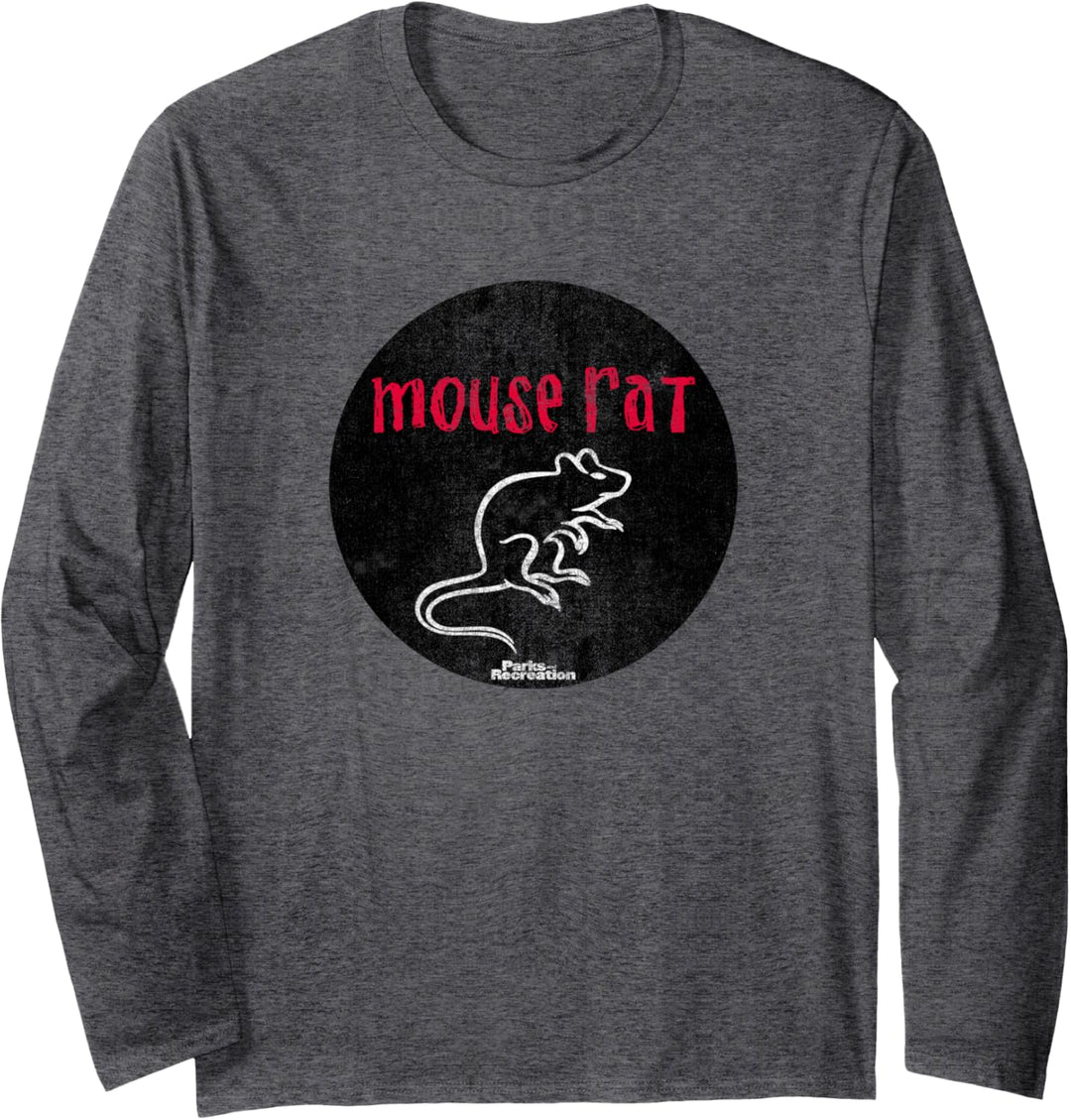 Parks & Recreation Maus Ratte verzweifelt Langarmshirt