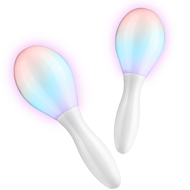 KreativeKraft leuchtende Maracas, LED Sensorik Spielzeug für Kinder oder Festival & Party Zubehör