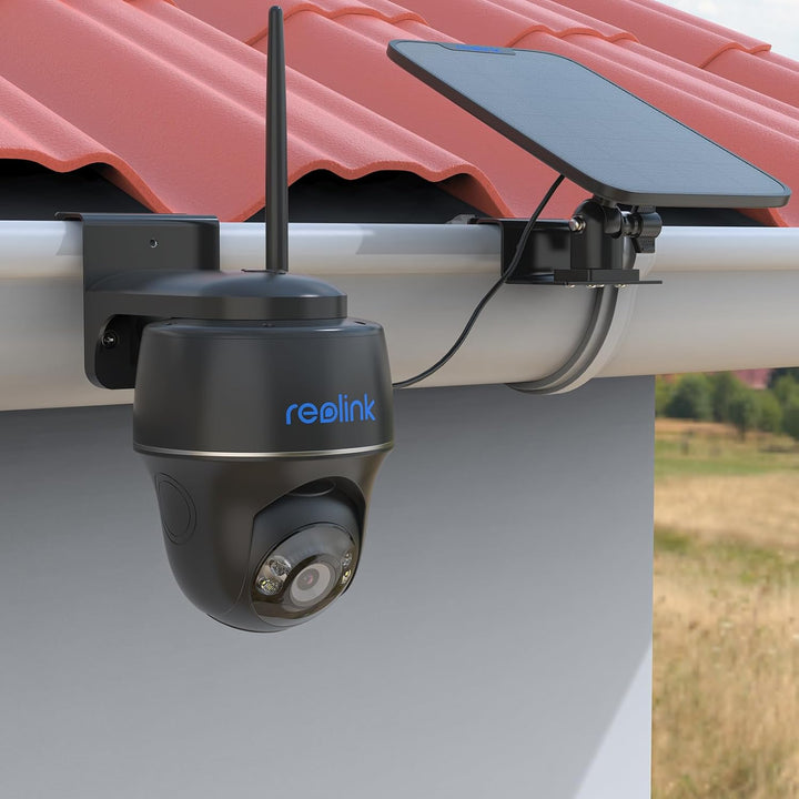 HOLACA Kamera und Solarpanel Dachrinnenhalterung Kompatibel mit Reolink Argus 3MP,4MP/2K,5MP/2K,4K/8