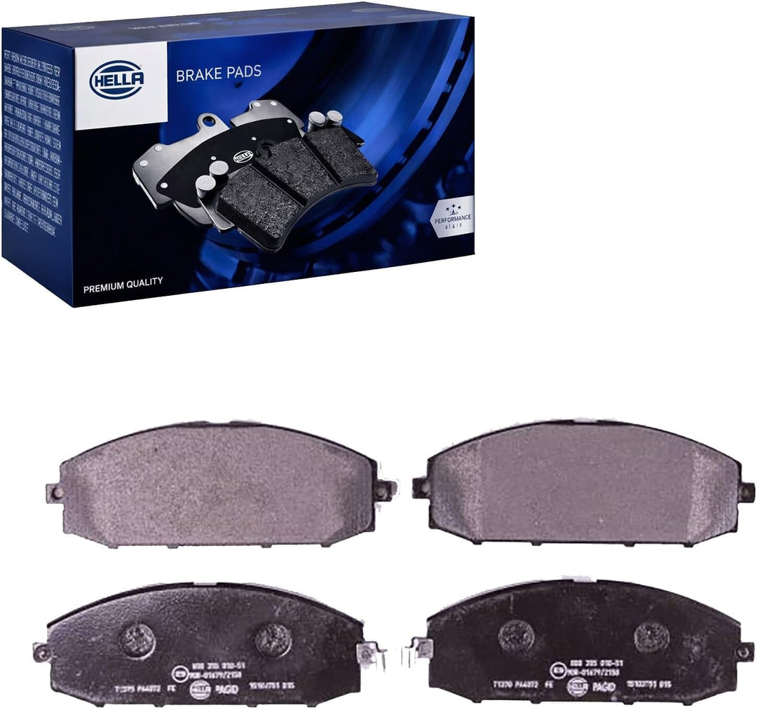 HELLA PAGID 8DB 355 010-511 Bremsbelagsatz - T1370 - Dicke/Stärke: 19mm - Bremssystem: Akebono - mit