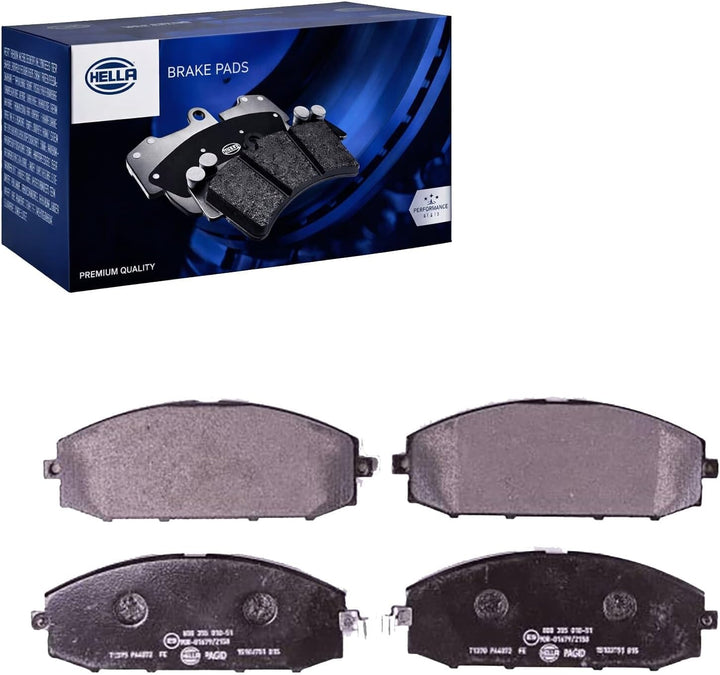 HELLA PAGID 8DB 355 010-511 Bremsbelagsatz - T1370 - Dicke/Stärke: 19mm - Bremssystem: Akebono - mit