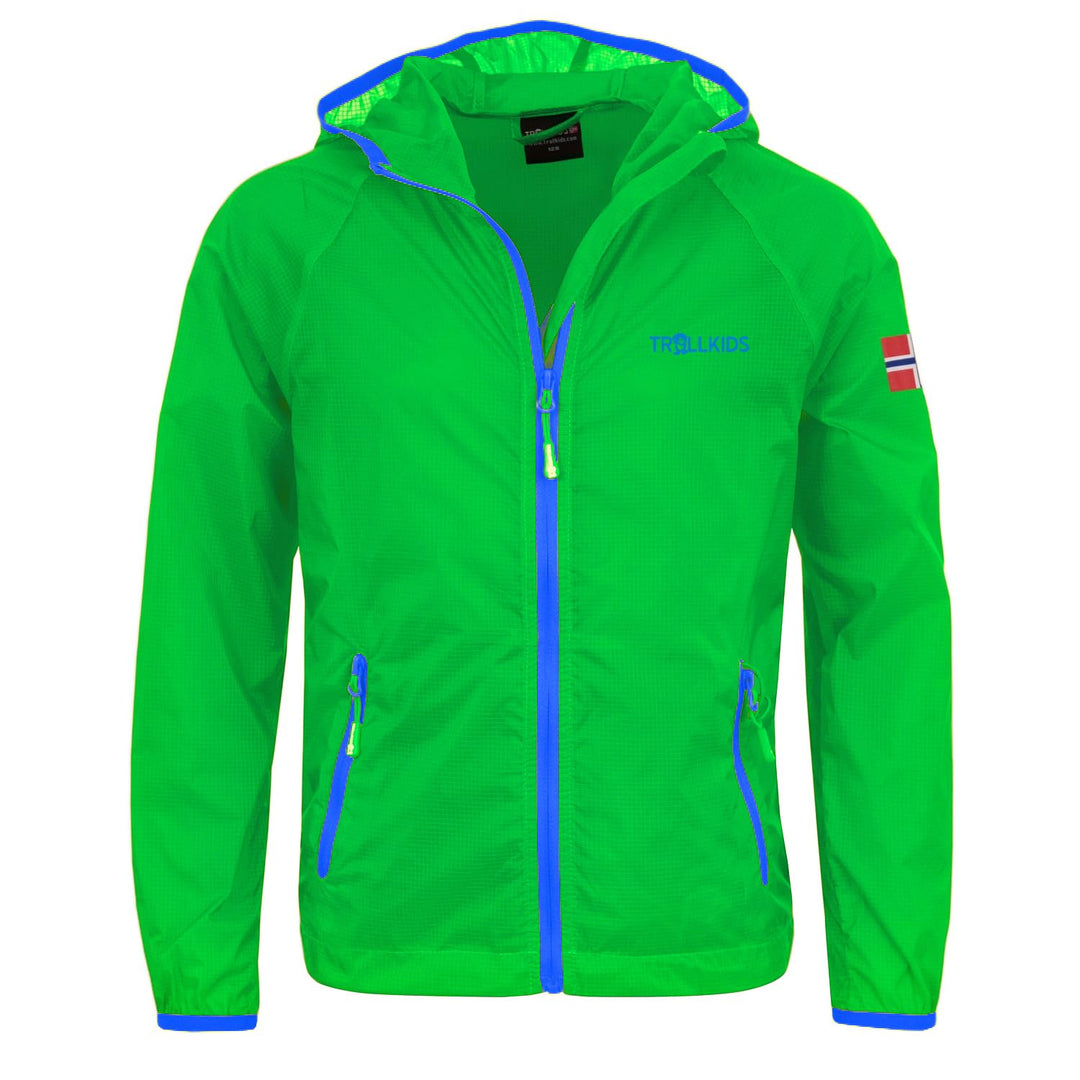 Trollkids Fjell Windjacke für Kinder 98 Hellgrün / Blau, 98 Hellgrün / Blau