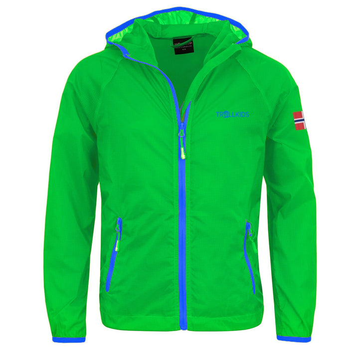 Trollkids Fjell Windjacke für Kinder 98 Hellgrün / Blau, 98 Hellgrün / Blau