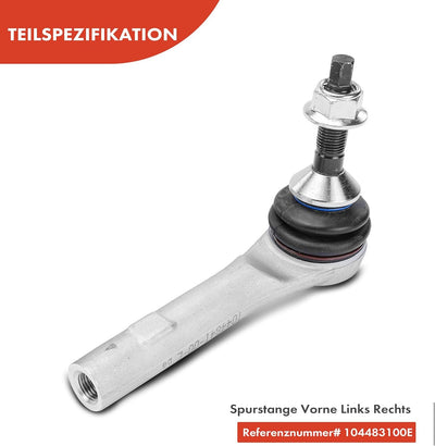 Frankberg 4x Spurstange Spurstangenkopf Vorderachse Links Rechts Kompatibel mit Model 3 5YJ3 2017-20