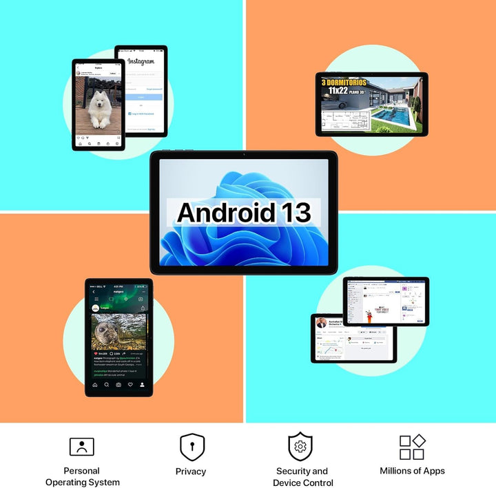 UMIDIGI Android Tablet 13,Tablet 10.1 Zoll 2024 Newest, G2 Tab Tablet,WiFi 6/BT5.0,8GB(4+4)+64GB/TF