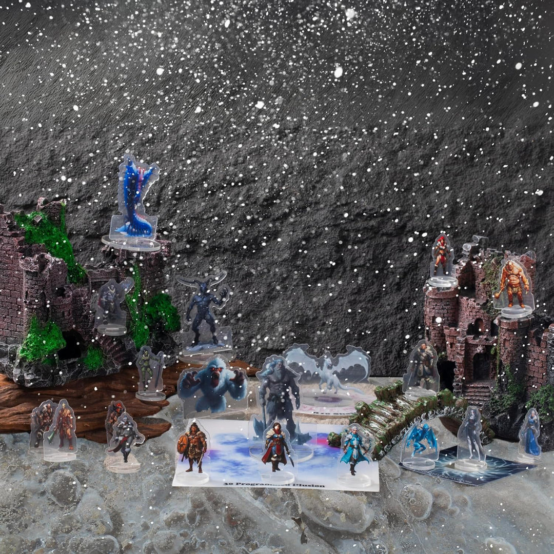 DND Miniatures Bulk Arktisches Thema Dungeons and Dragons Starter Set 2D Figuren D&D 5E Terrain Mini
