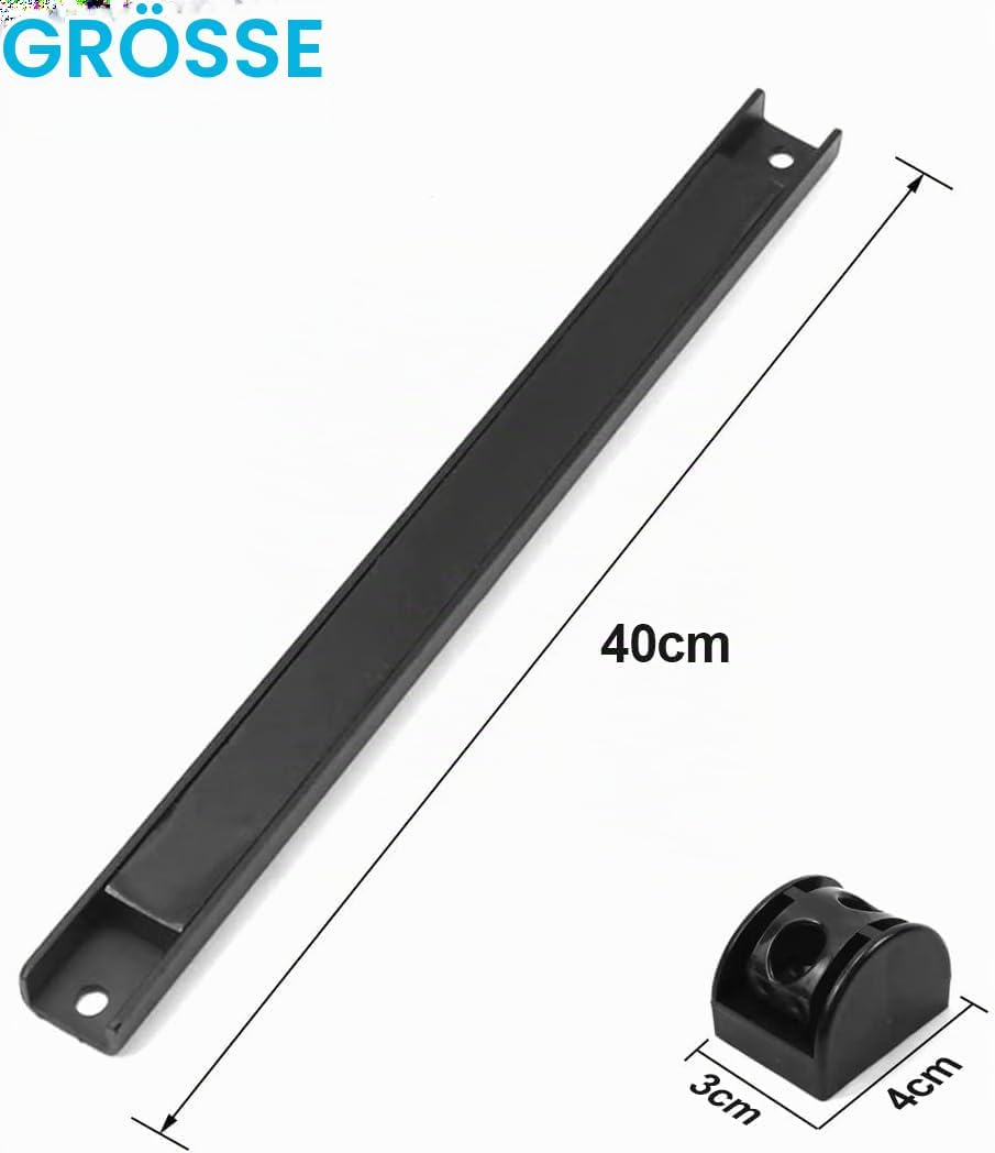 5 Stück Werkzeug Magnetleiste Set 40cm, Stark Magnetschiene Magnetische Werkzeughalter Wand, Magnet