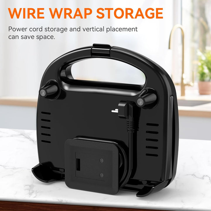 Snailar Sandwichtoaster, Sandwichmaker mit Dreieckplatten, 2 Scheiben toast maschine, Antihaft, Kühl