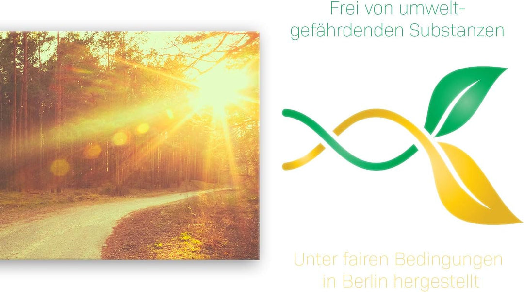 ge Bildet Bild auf Leinwand | Landschaftsbilder - freedom H in 100x40 cm als Panorama Wandbild | Wan