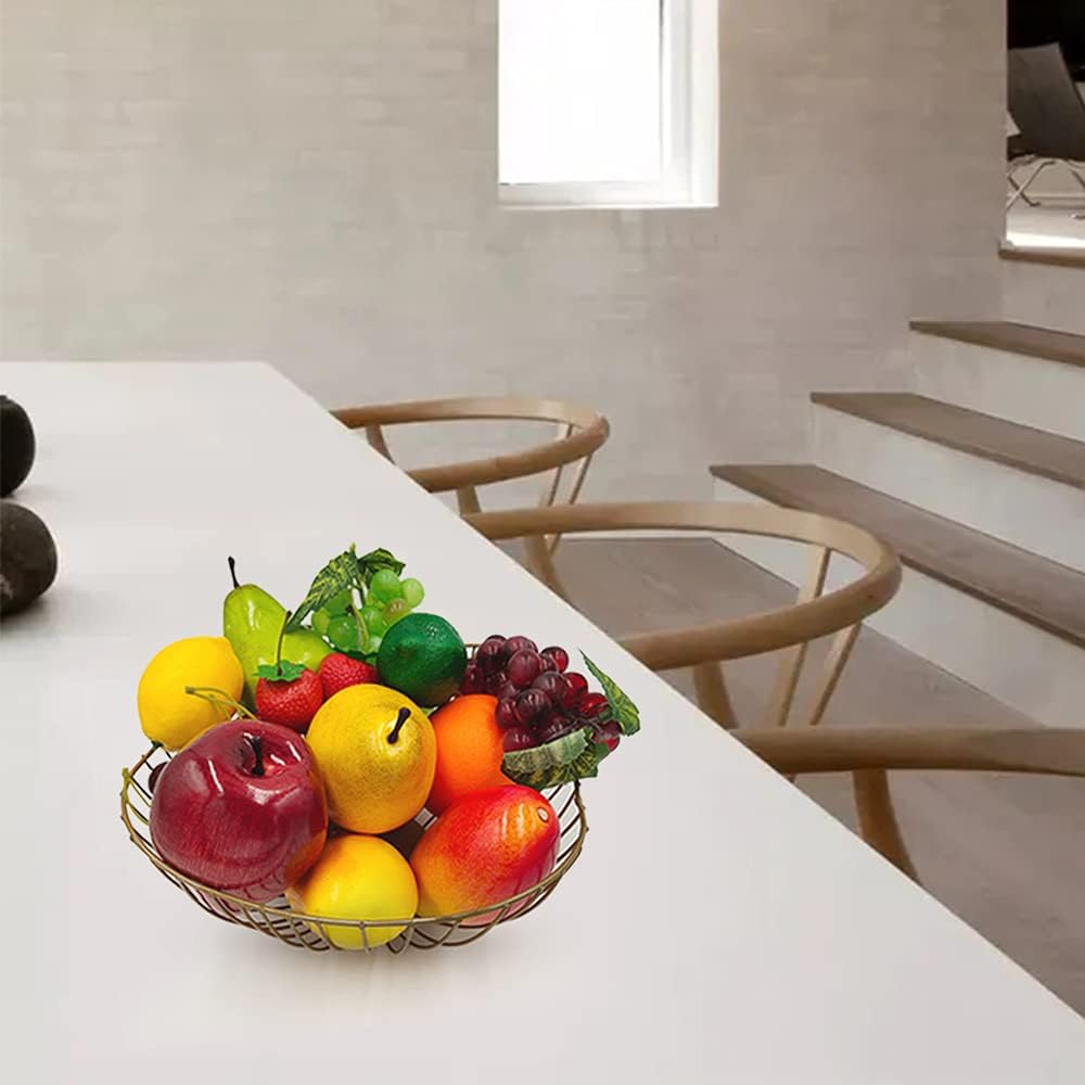Laiiqi 17 Stück künstliches Obst,deko Obst lebensecht Requisiten für Fotografie,künstliche früchte r