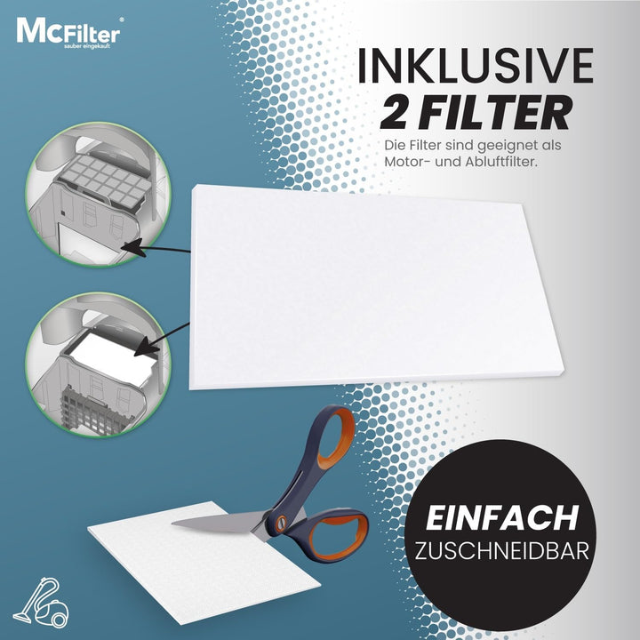 McFilter I 10 Staubsaugerbeutel kompatibel mit Miele Complete C1 Tango EcoLine Staubsauger, Beutel m