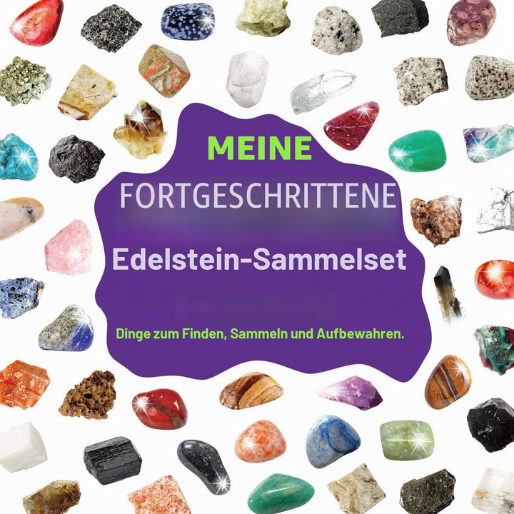 Byncceh Mineralien Set 48 Stück – Mineralien und Kristallprobenbox für Kinder, Edelsteine für Kinder