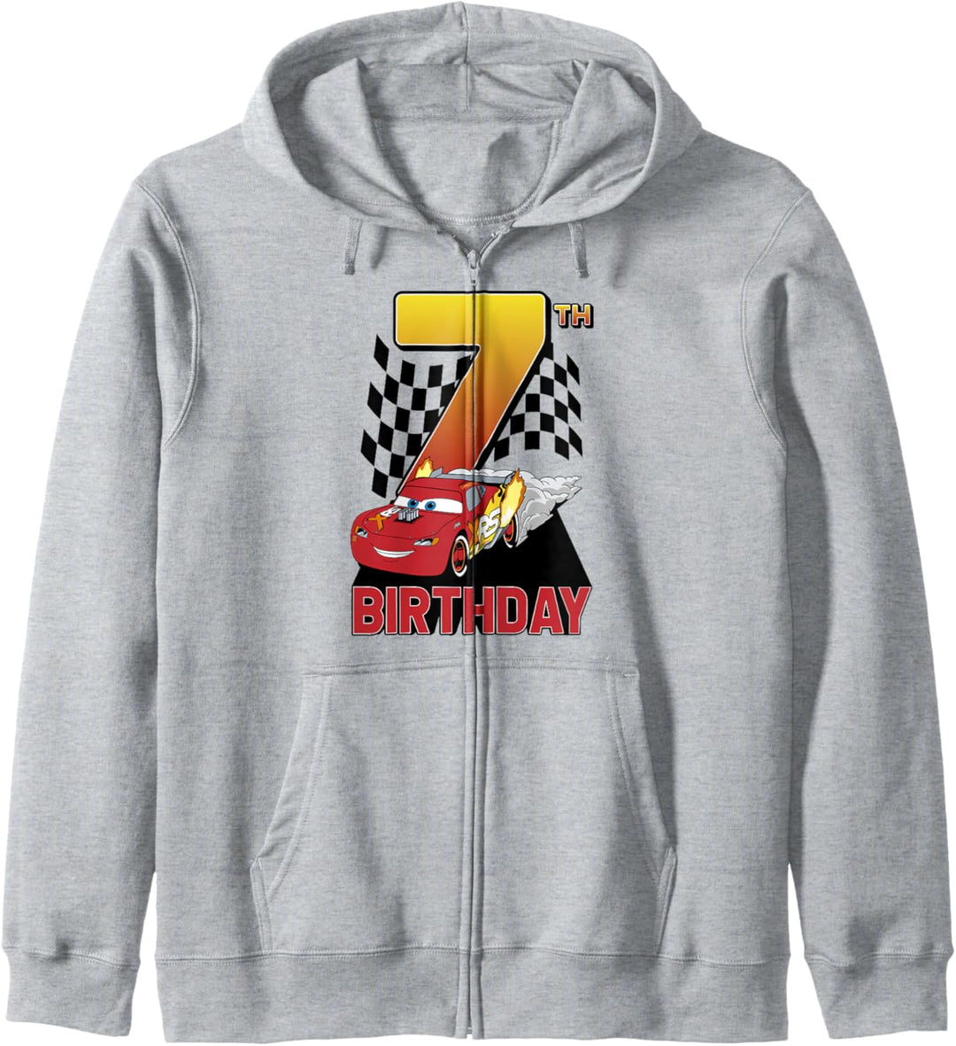 Disney Pixar Cars Lightning McQueen 7th Birthday Peel Out Kapuzenjacke