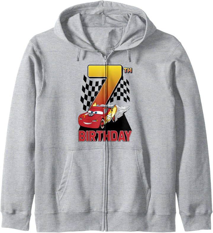Disney Pixar Cars Lightning McQueen 7th Birthday Peel Out Kapuzenjacke