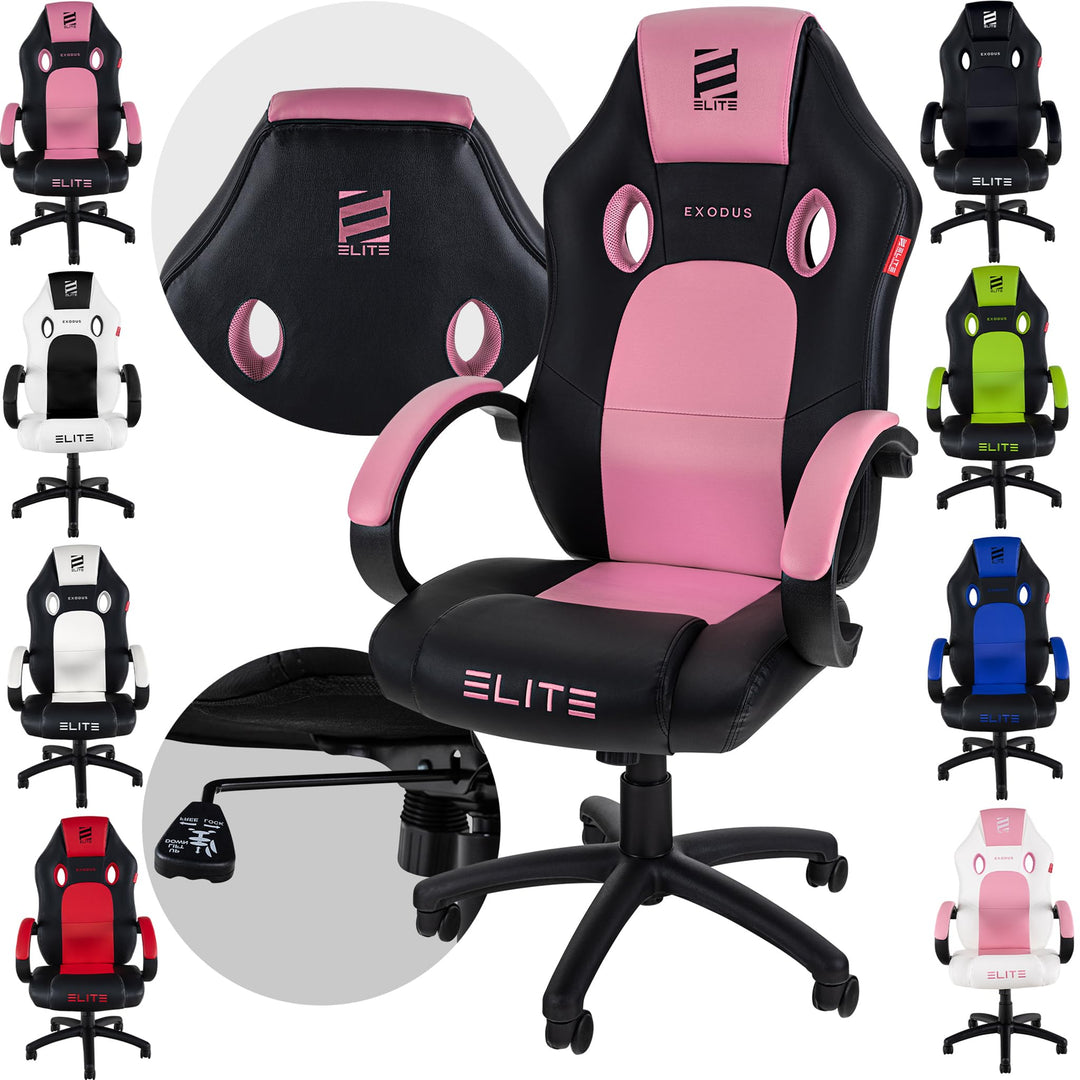 ELITE Gaming Stuhl MG100 EXODUS - Ergonomischer Bürostuhl - Schreibtischstuhl - Chefsessel - Sessel