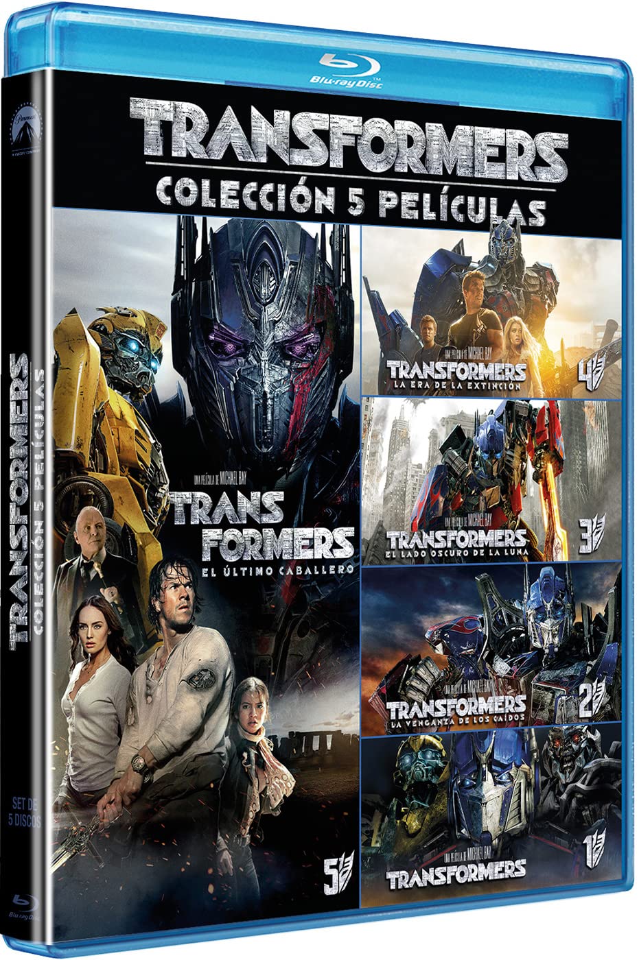 Transformers (Pack 1-5) (TRANSFORMERS PACK 1-5, Spanien Import, siehe Details für Sprachen) [Blu-ray