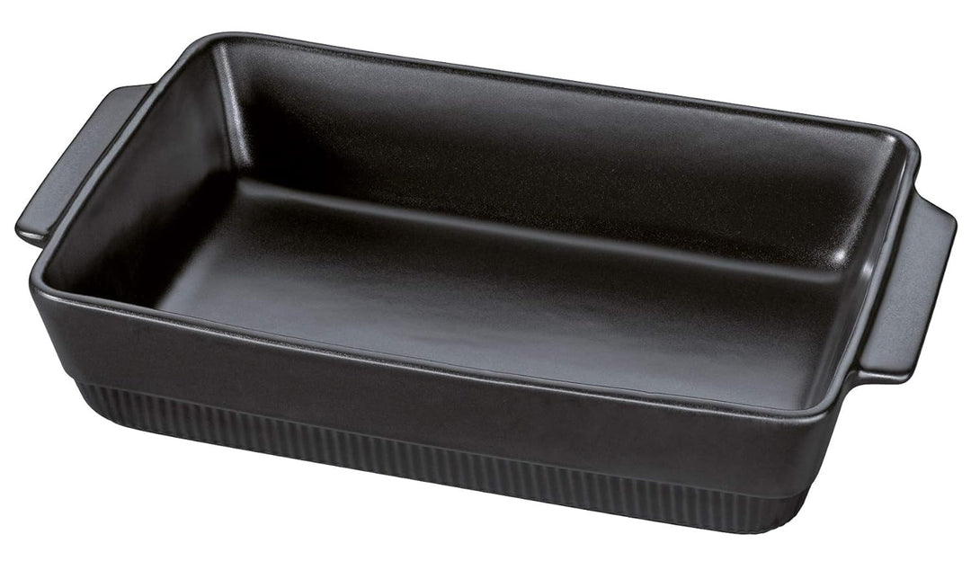 Spring Auflaufform Chalet Rechteckig 40 x 24 cm, Schwarz, Ofenkeramik