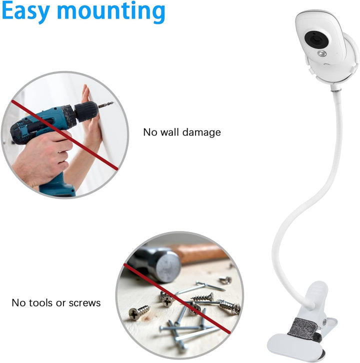 HOLACA Babyphone Clip Halterung für BOIFUN/GHB/TakTark Babyphone mit Kamera 3.2" Digital LCD Bildsch