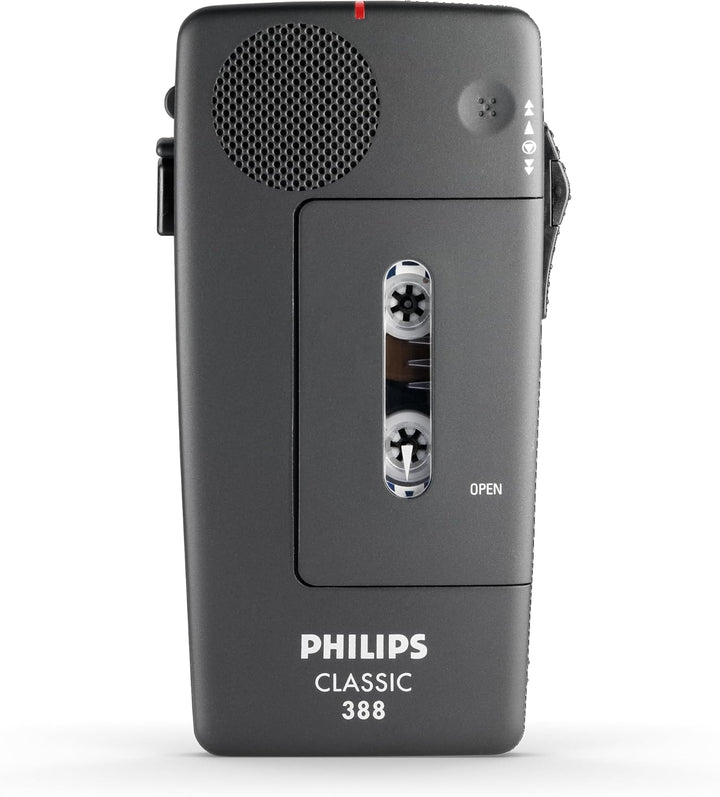 Philips LFH0064 Pocket Memo Diktier- und Wiedergabe Set Mini-Kassette, anthrazit