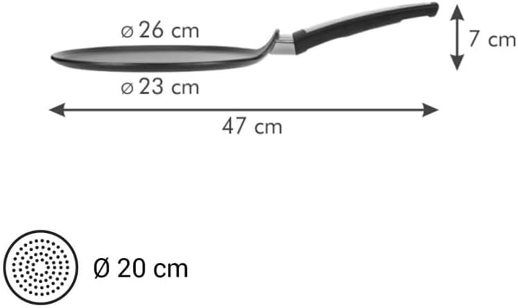 Tescoma Crepespfanne i-Premium kratzfest antihaft schwarz Edelstahl antihaft/kratzfest/spülmaschinen