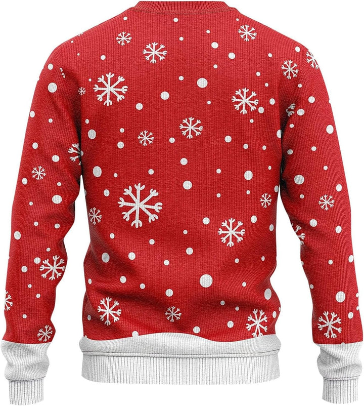 Hässliche Weihnachtspullover Herren Lustig Ugly Weihnachtspulli - Christmas Sweater Weihnachts Baumw