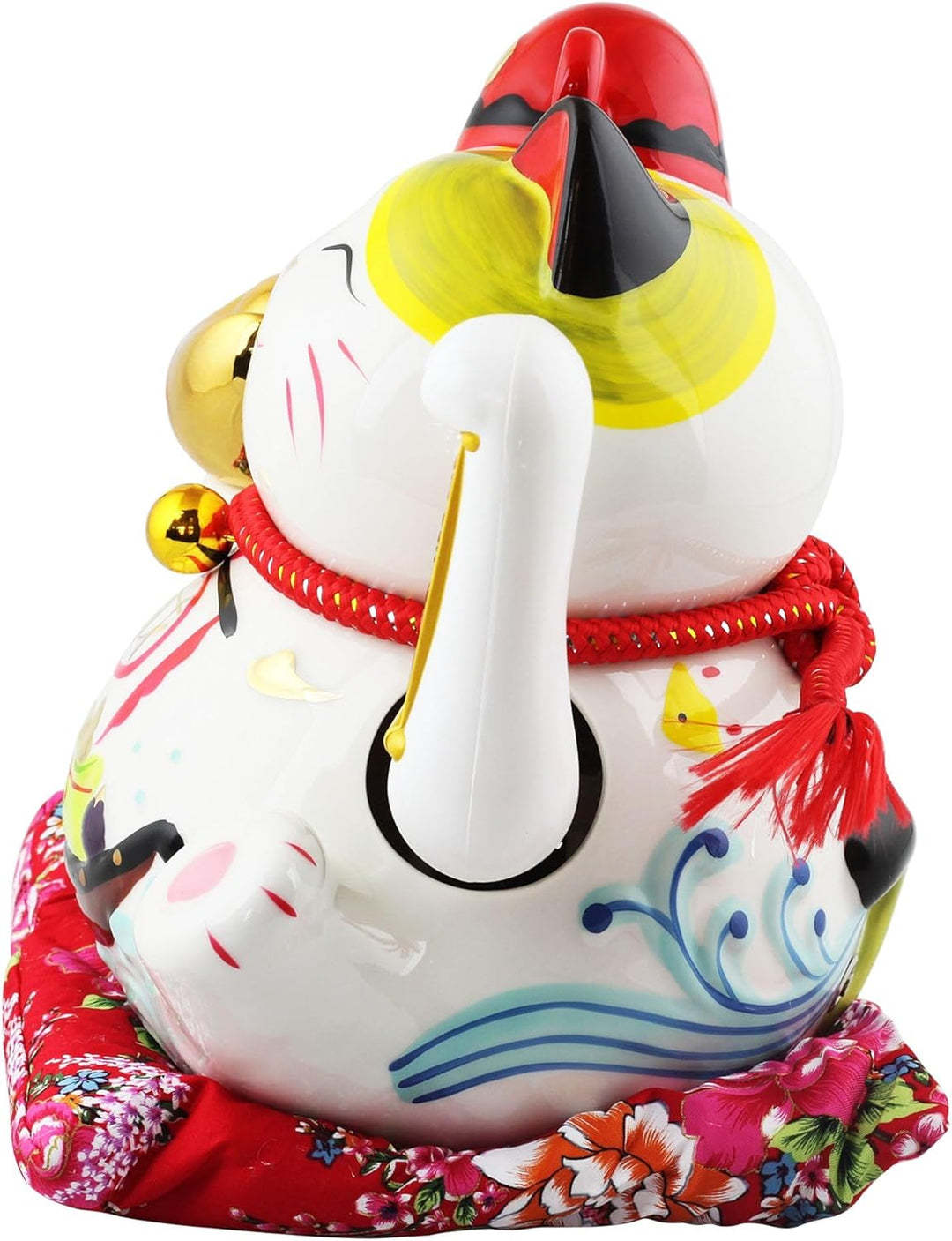 Freak Scene Glückskatze - Maneki-Neko - Winkekatze aus Porzellan 26 cm weiss - Maneki Neko Einheitsg