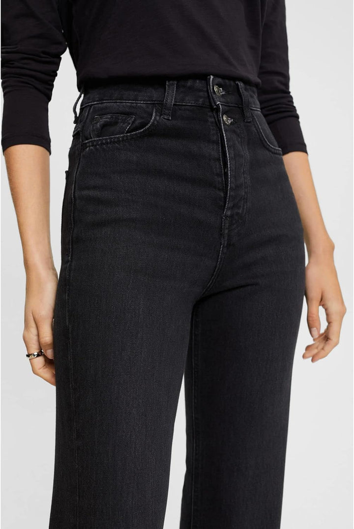 ESPRIT Damen Jeans 32W / 32L Black Dark Washed, 32W / 32L Black Dark Washed