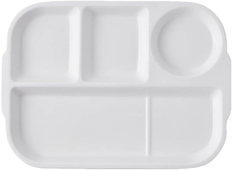 Cabilock 1stk Fachplatte Aus Keramik Geteilte Speiseteller Essensteller Geteilte Keramikplatte Haush